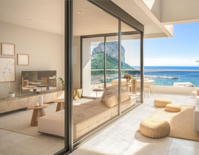 Luxury apartments in Calpe beach.