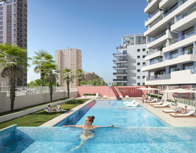 Luxury apartments in Calpe beach.