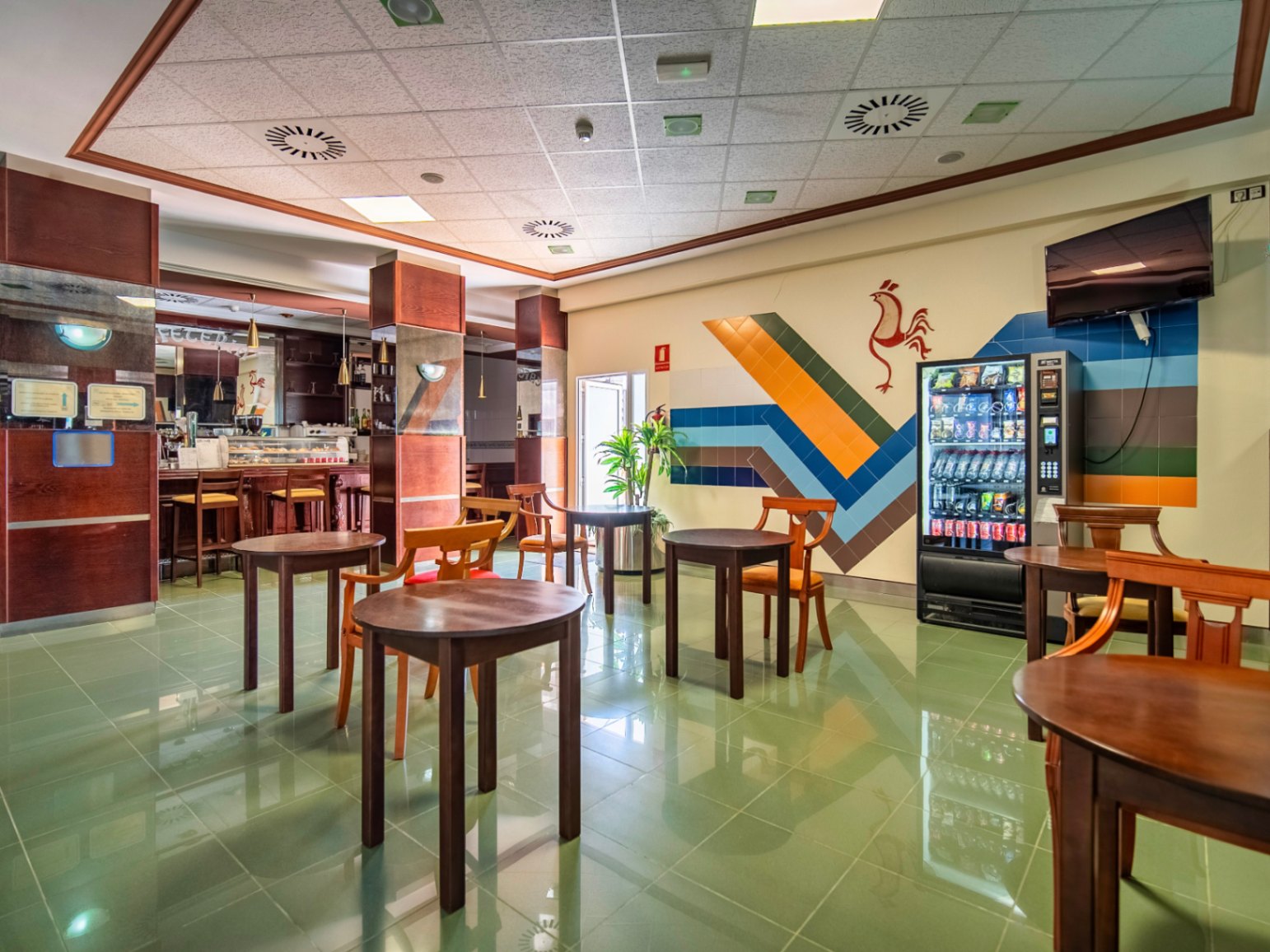 The building Hotel La Familia Gallo Rojo, located in El Campello, next to the beach.