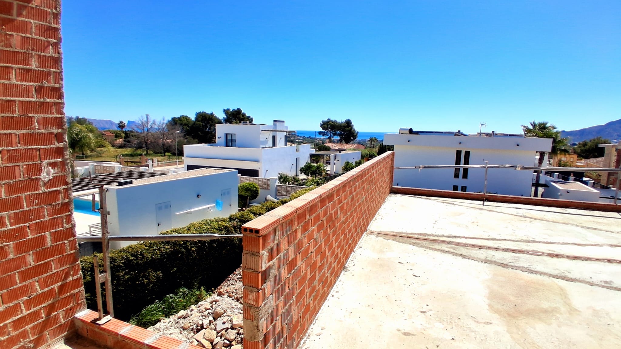 Villa under construction near the beaches of Altea and Albir.