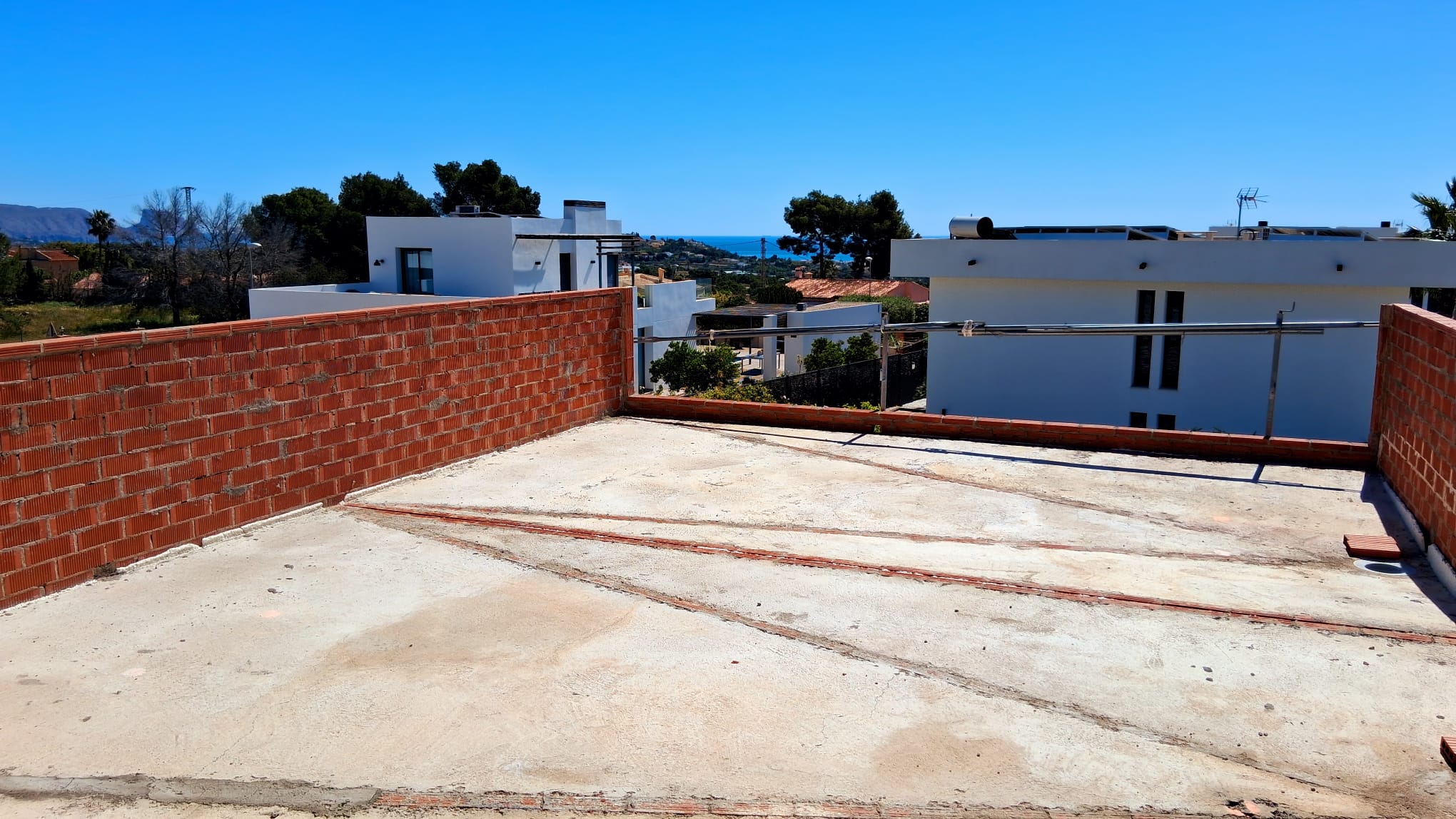 Villa under construction near the beaches of Altea and Albir.