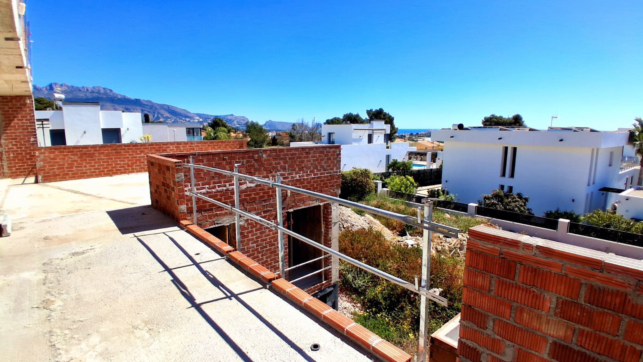 Villa under construction near the beaches of Altea and Albir.