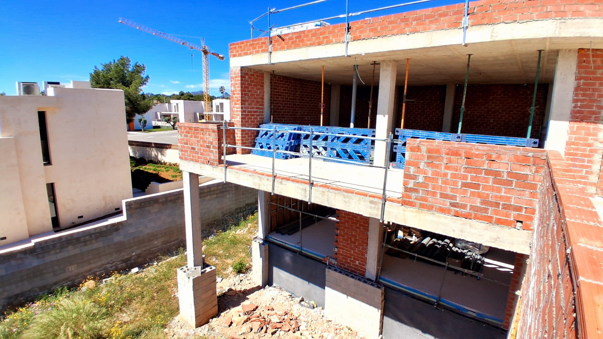 Villa under construction near the beaches of Altea and Albir.