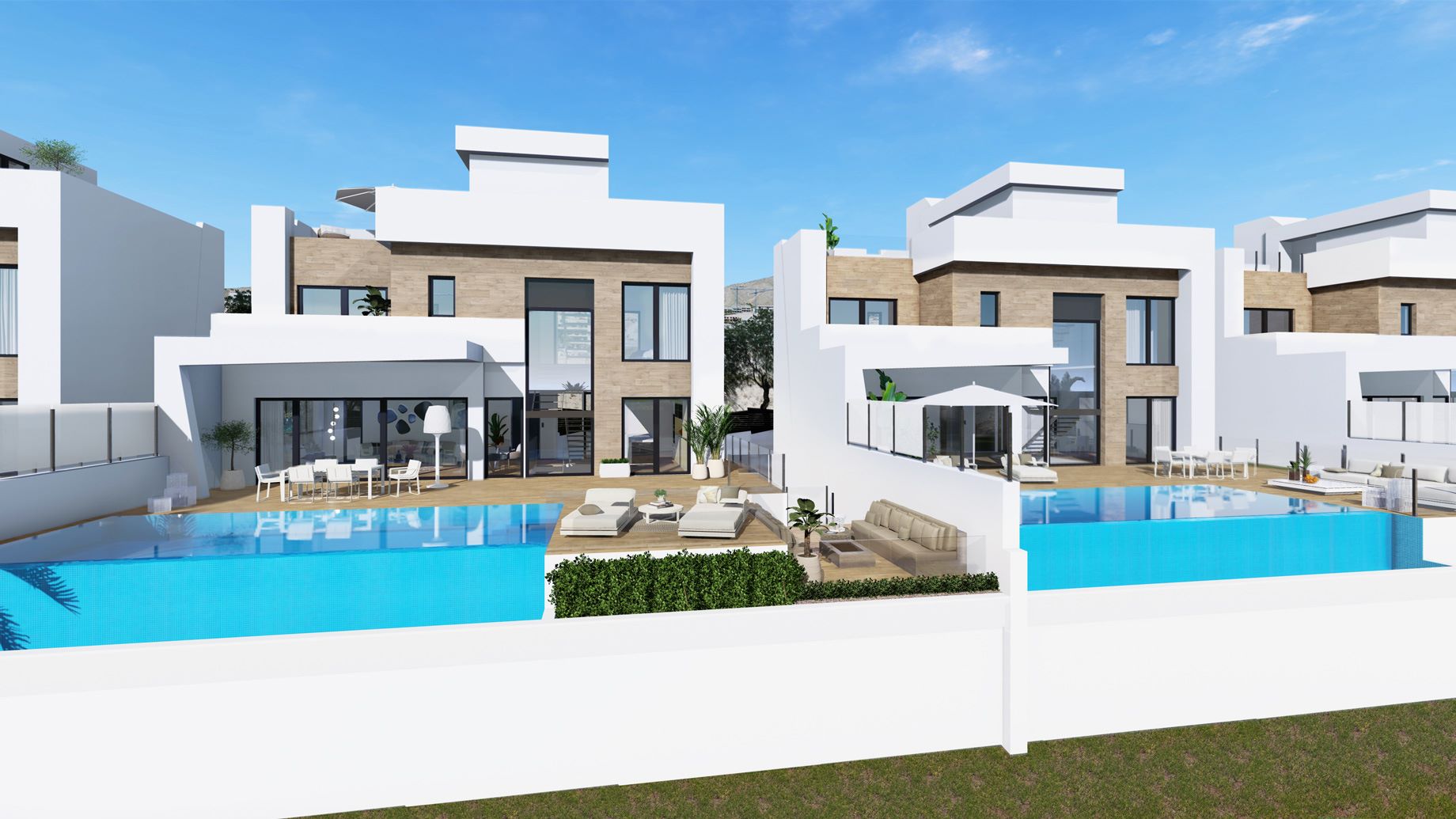 7 luxury villa's 'residential orange' in Finestrat (in Construction)