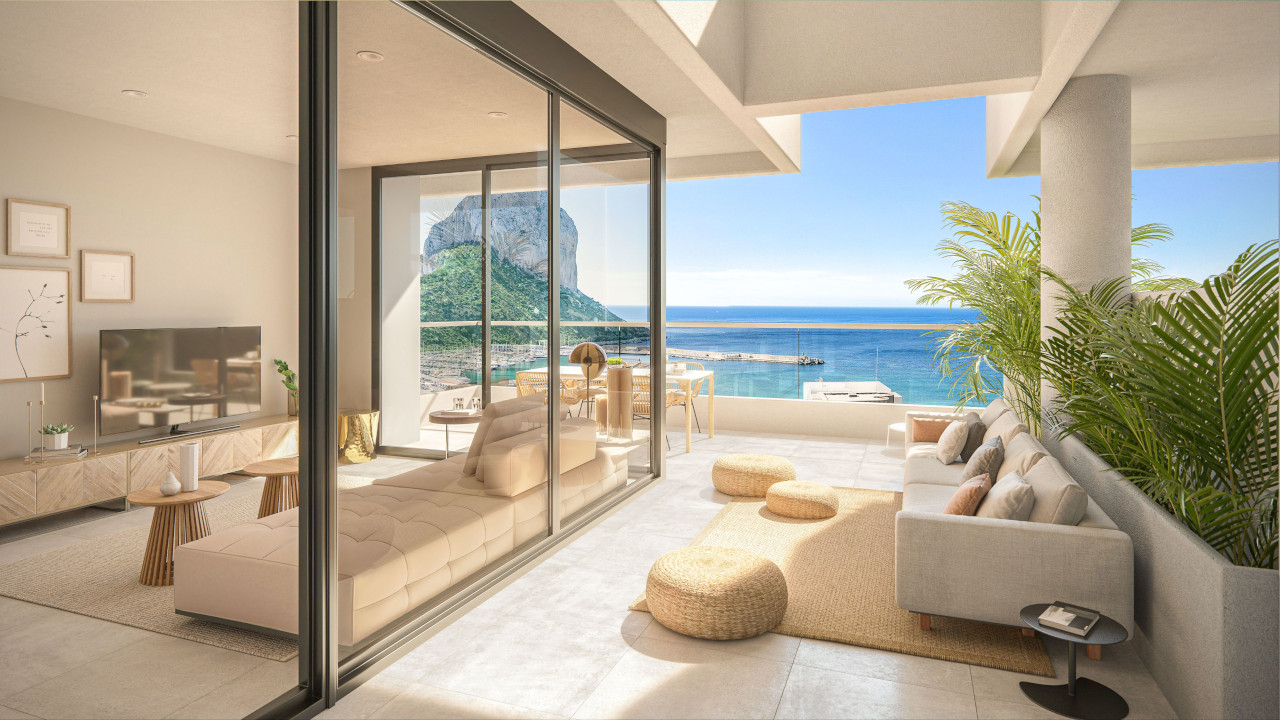 Luxury apartments in Calpe beach.